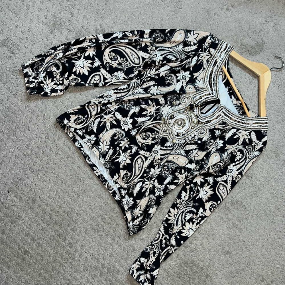 Bejeweled blouse